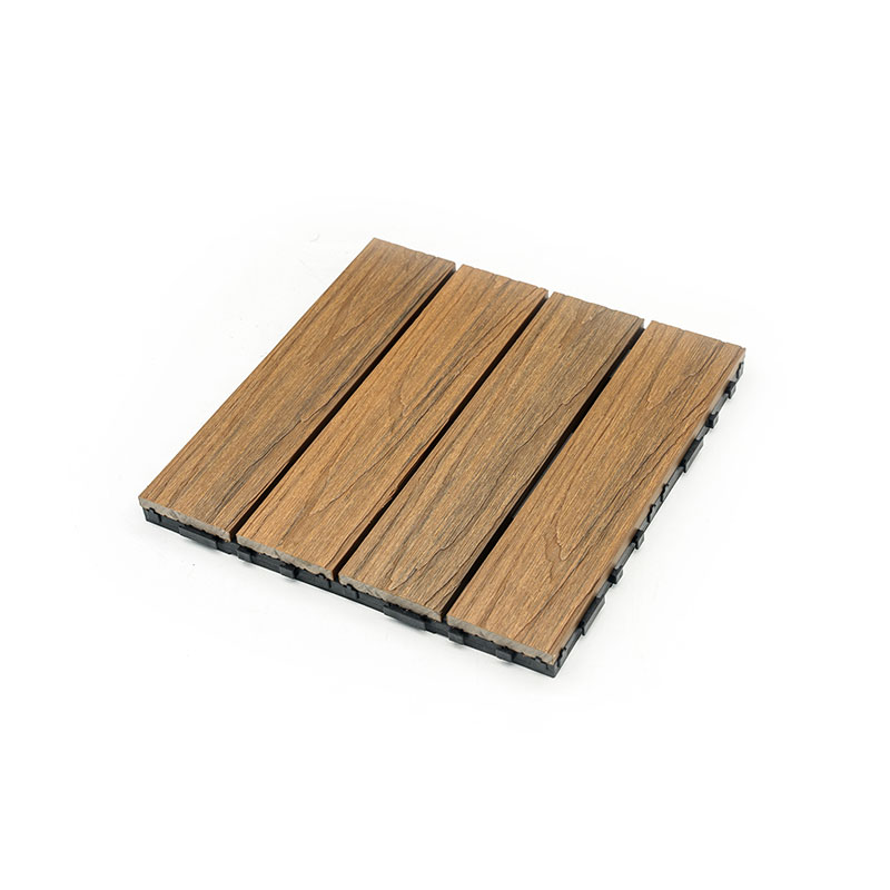 Factory Wholesale OEM ODM High Strength & Low Expansion WPC Tiles Interlocking Outdoor Decking Tiles Interlocking Tiles for Garden Balcony