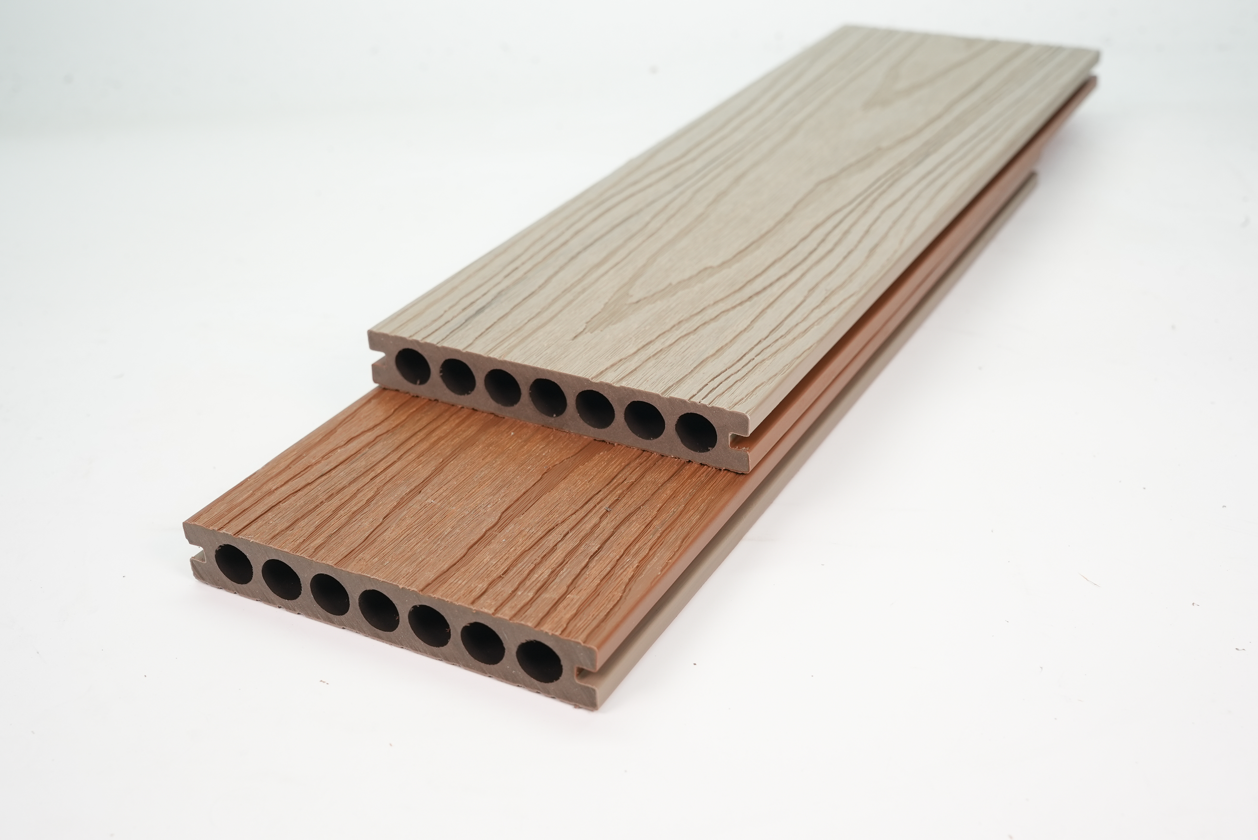 ET9324G Dual Colour Wood Plastic Composite Decking for swimming pool garden