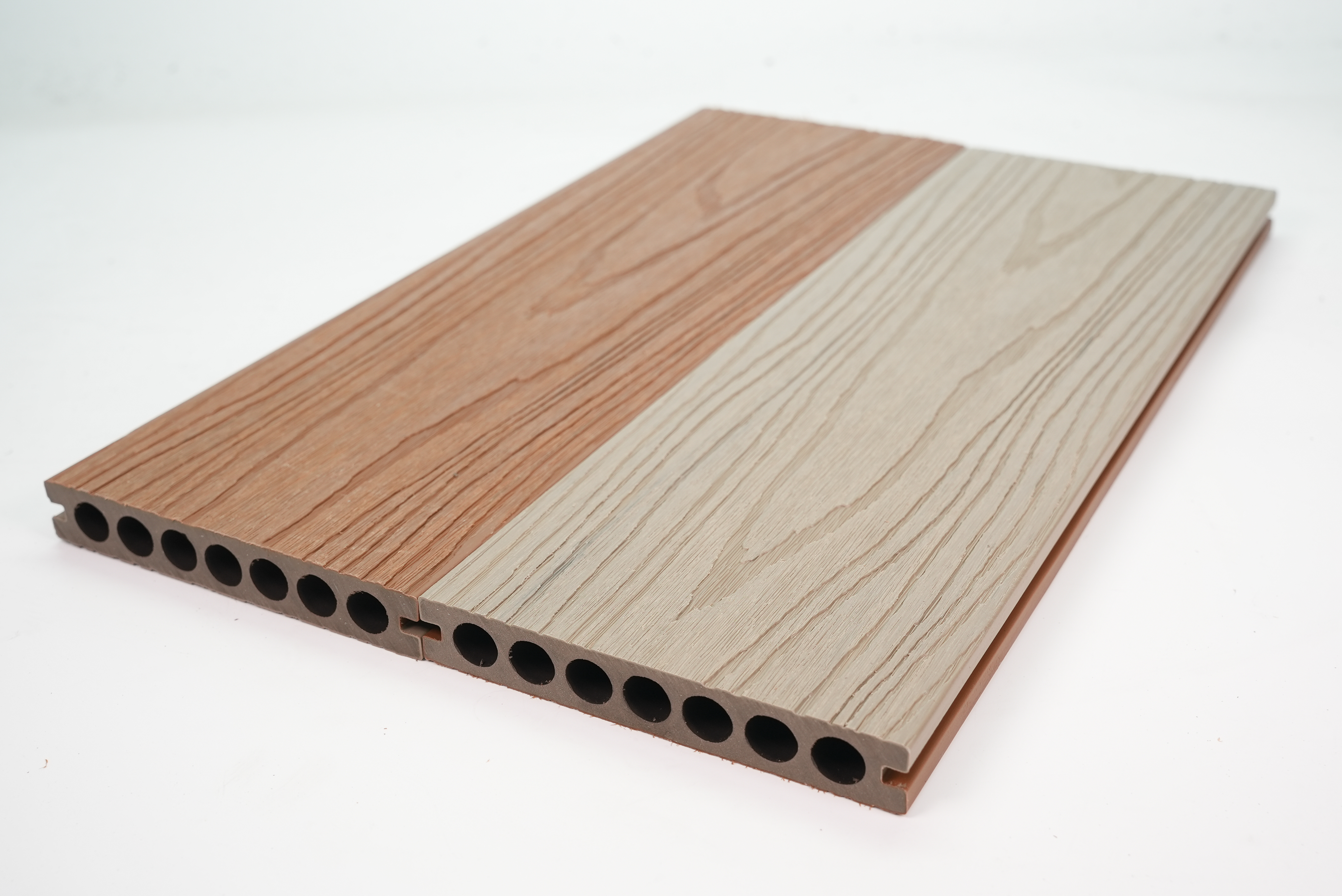 ET9324G Dual Colour Wood Plastic Composite Decking for swimming pool garden