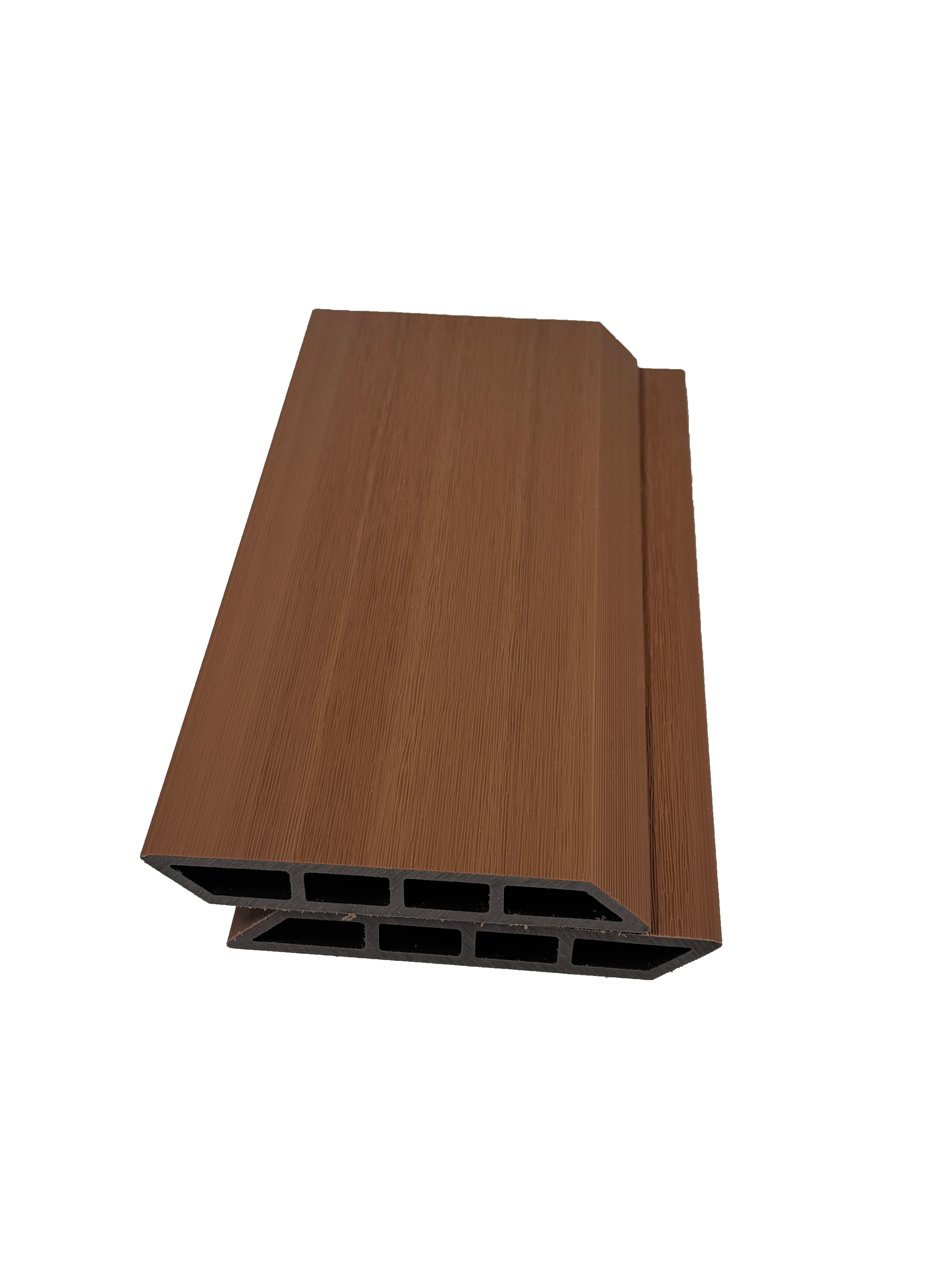 Co-extruded WPC Decking, Waterproof Fire-retardant Anti-slip Anti-fade Wood Plastic Composite Outdoor Deck Board for Villa, Resort, Garden, Patio, Balcony & Pool Surround Exterior Decoration