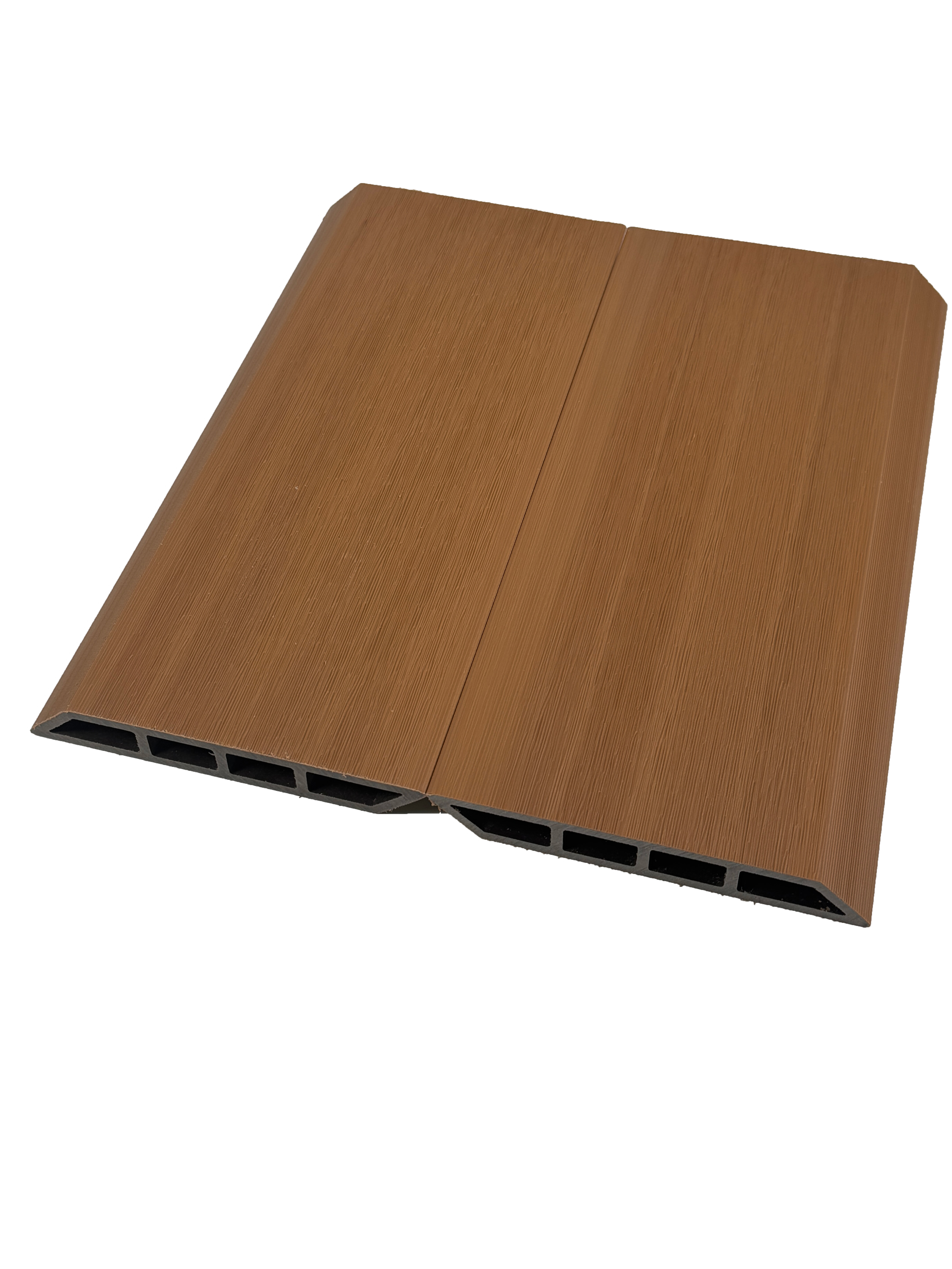 Co-extruded WPC Decking, Waterproof Fire-retardant Anti-slip Anti-fade Wood Plastic Composite Outdoor Deck Board for Villa, Resort, Garden, Patio, Balcony & Pool Surround Exterior Decoration
